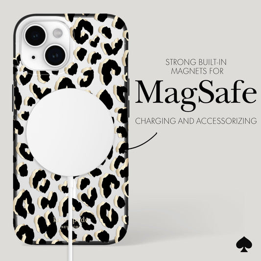 kate spade new york City Leopard MagSafe - iPhone 15 Plus