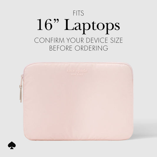 kate spade new york Chalk Pink Puffer Sleeve - Laptop Sleeve 16"