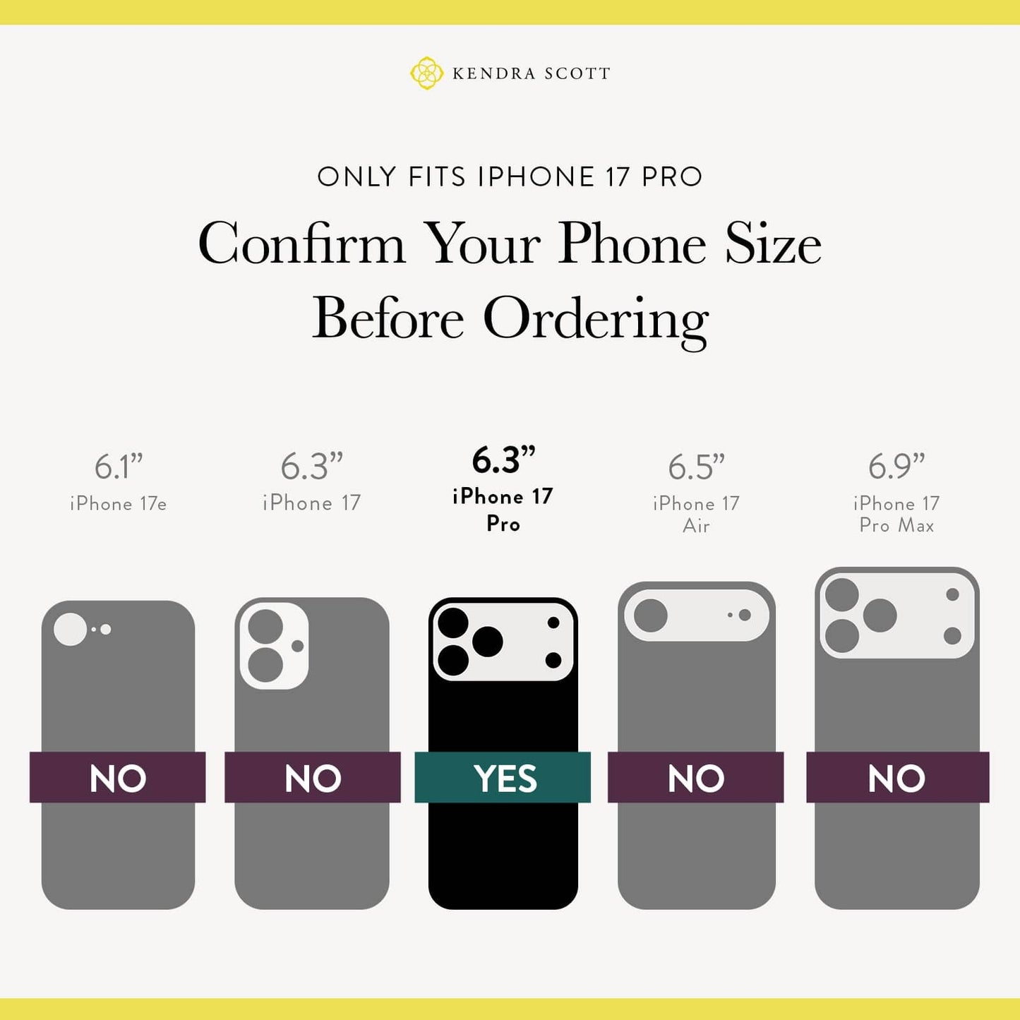 Kendra Scott Cream Pearl MagSafe - iPhone 17 Pro