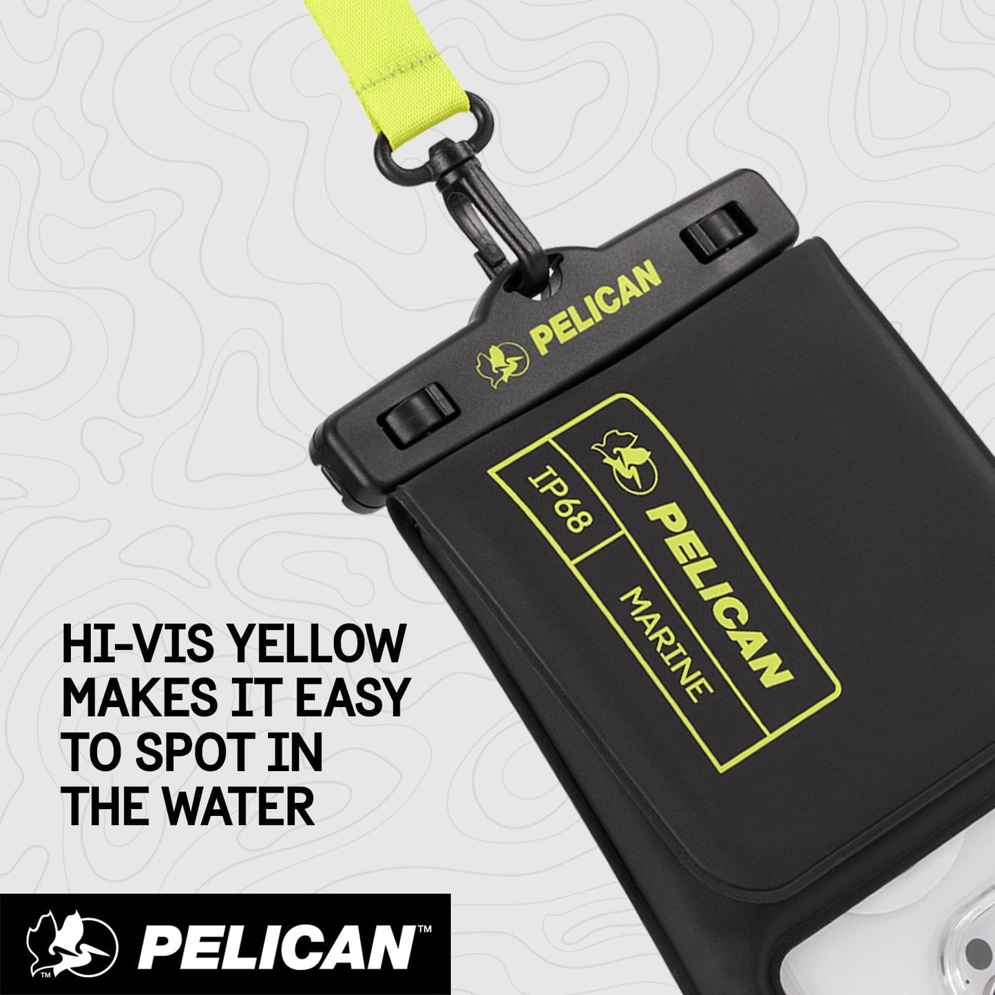 Pelican Marine Waterproof Floating Phone Pouch with Storage Pocket