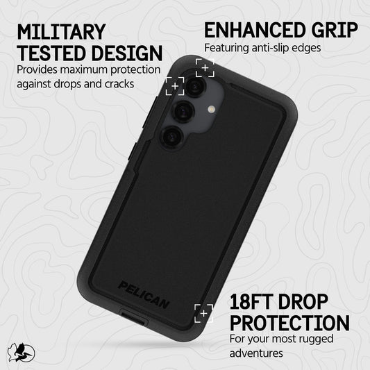 Pelican Voyager (Black) with Magnet - Galaxy S25