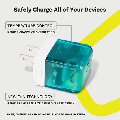 Fuel 30W Translucent Wall Chargers (Multicolor 4 Pack)