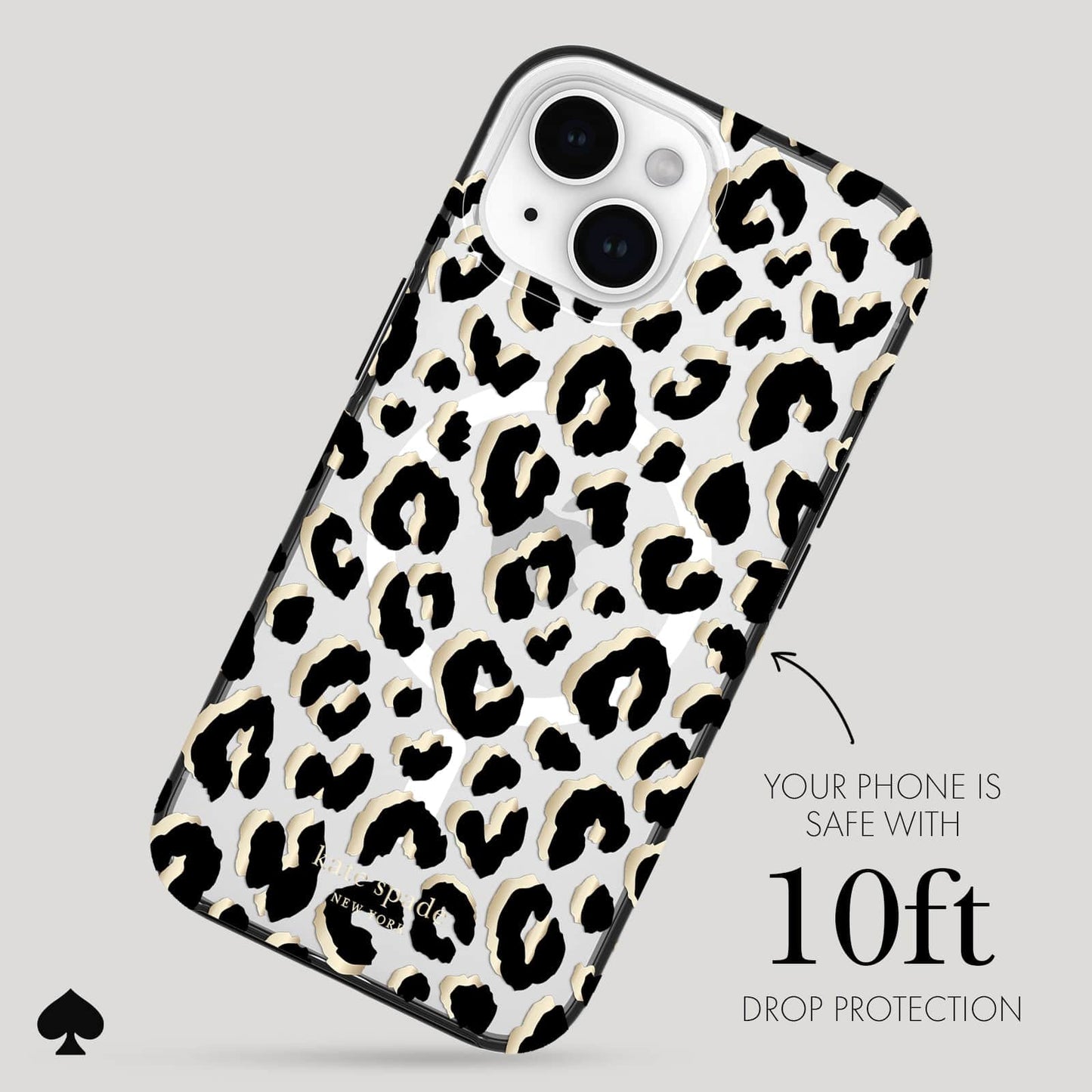 kate spade new york City Leopard MagSafe - iPhone 15 Plus