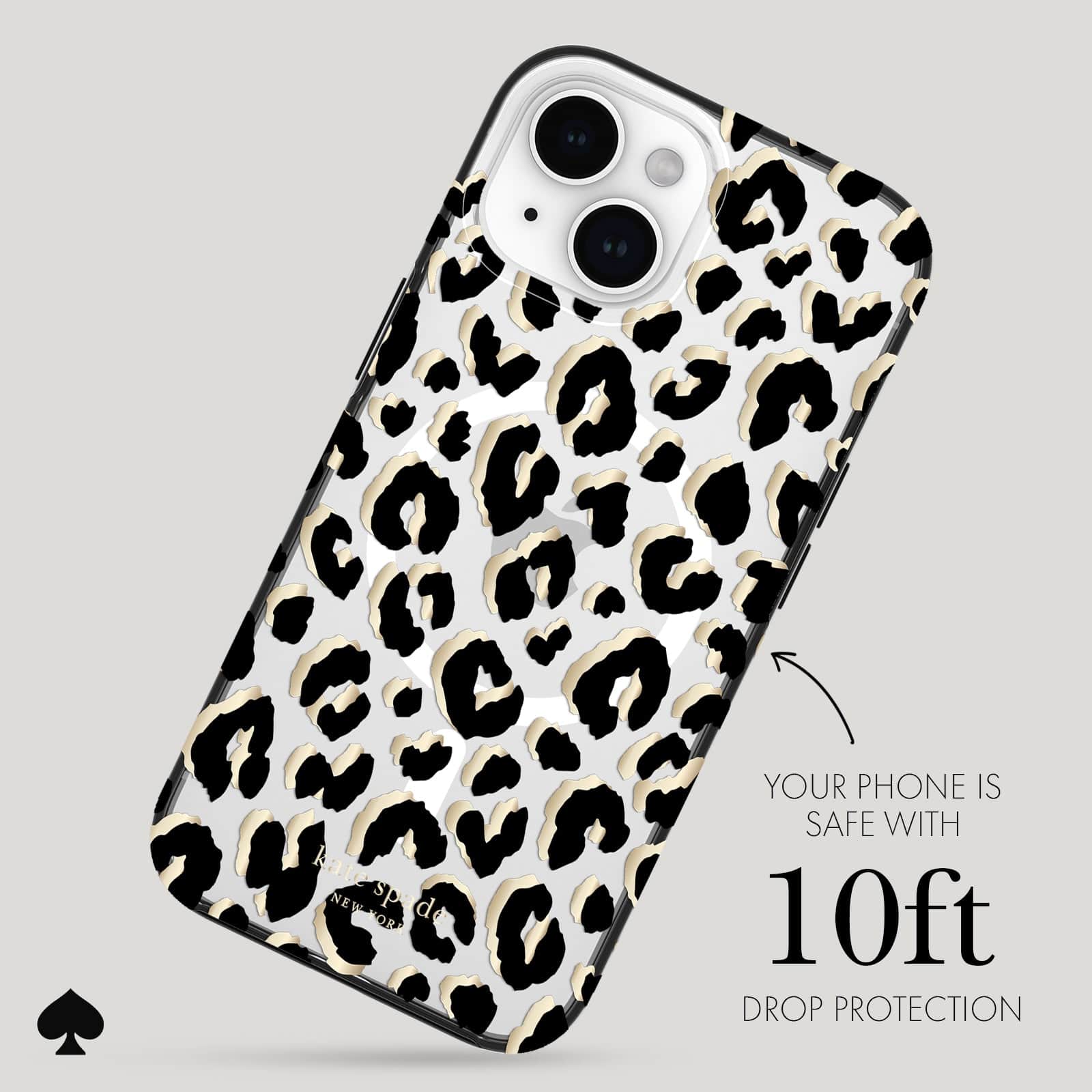 kate spade new york City Leopard MagSafe - iPhone 15 Plus