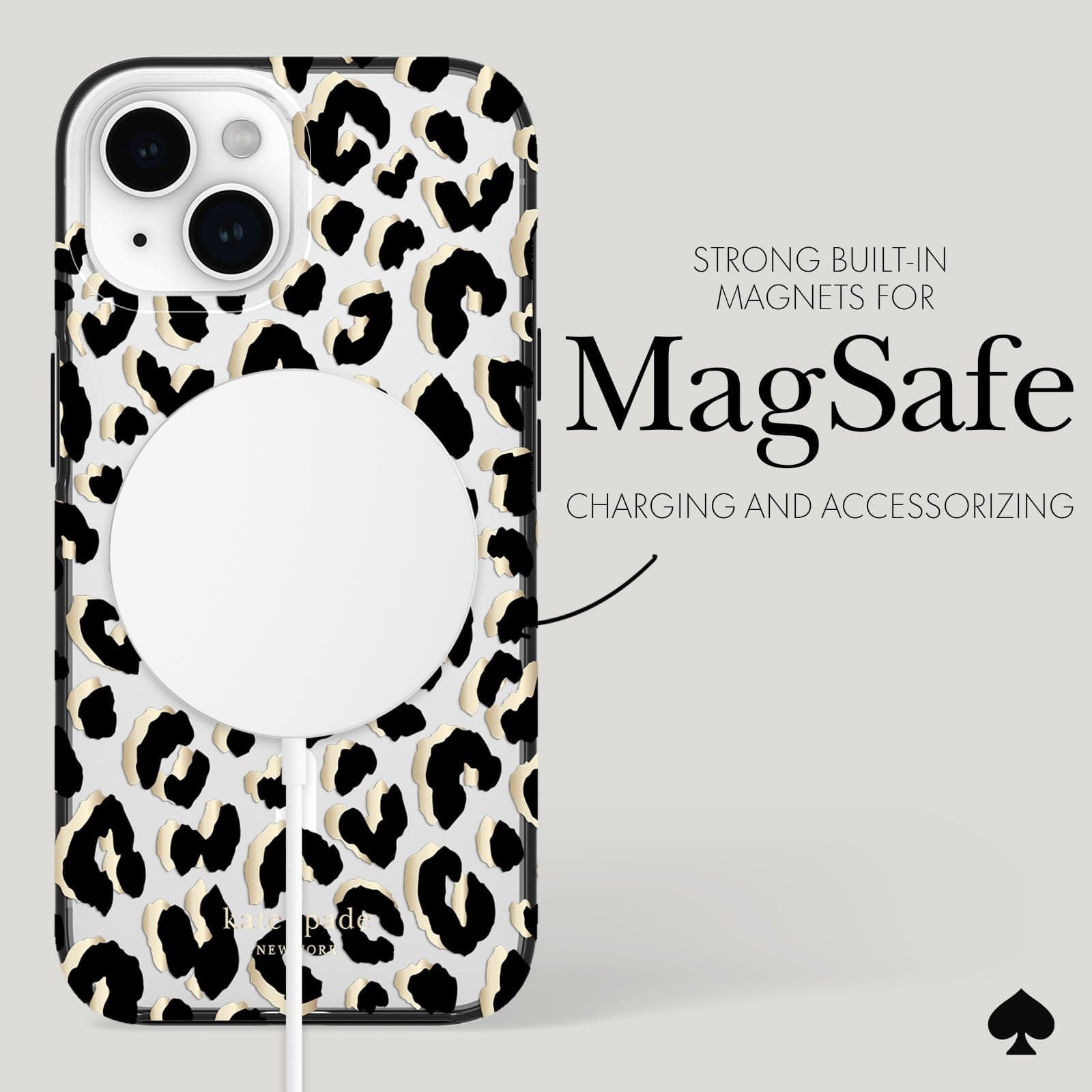 kate spade new york City Leopard MagSafe - iPhone 15 / 14 / 13