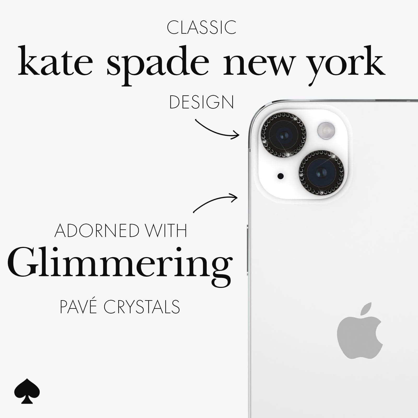 kate spade new york Camera Lens Protector Set in Stone Nightfall - iPhone 15 / 15 Plus