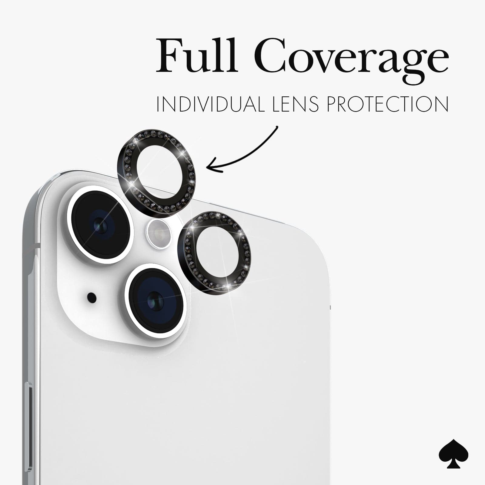 kate spade new york Camera Lens Protector Set in Stone Nightfall - iPhone 15 / 15 Plus
