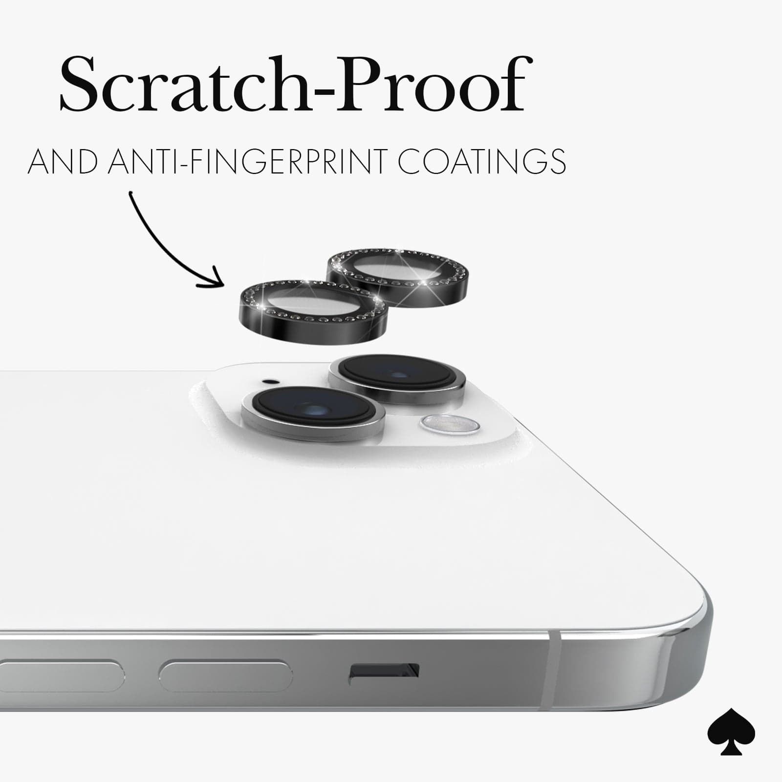 kate spade new york Camera Lens Protector Set in Stone Nightfall - iPhone 15 / 15 Plus