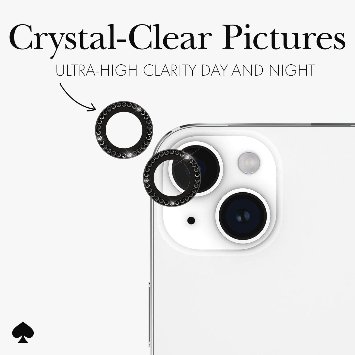 kate spade new york Camera Lens Protector Set in Stone Nightfall - iPhone 15 / 15 Plus