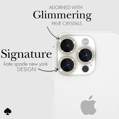 kate spade new york Camera Lens Protector Set in Stone Gold - iPhone 14 Pro / Pro Max