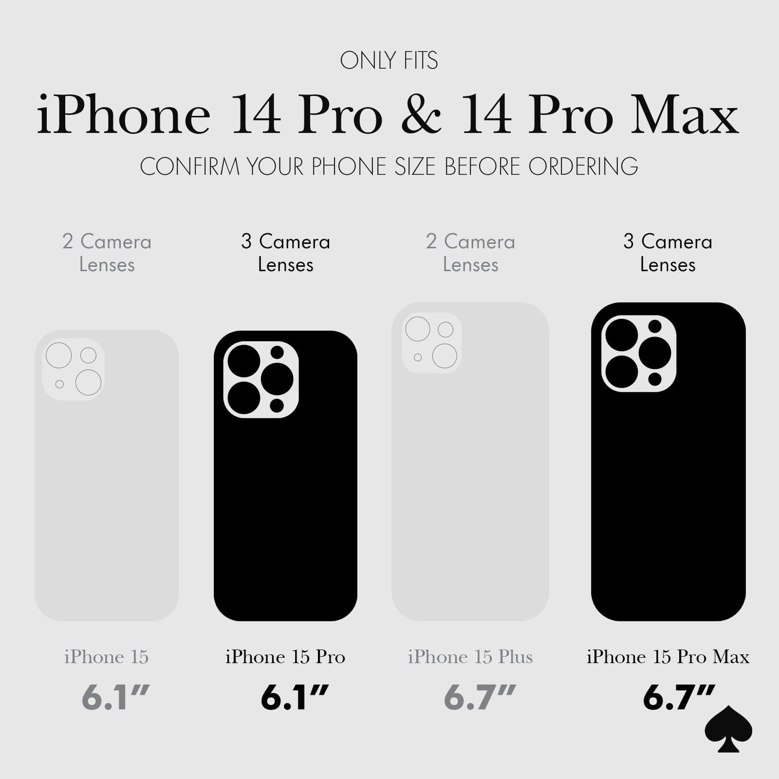 kate spade new york Camera Lens Protector Set in Stone Gold - iPhone 14 Pro / Pro Max