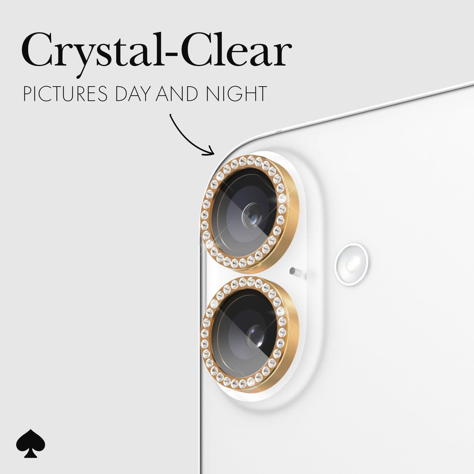 kate spade new york Camera Lens Protector Set in Stone - iPhone 16 / 16 Plus