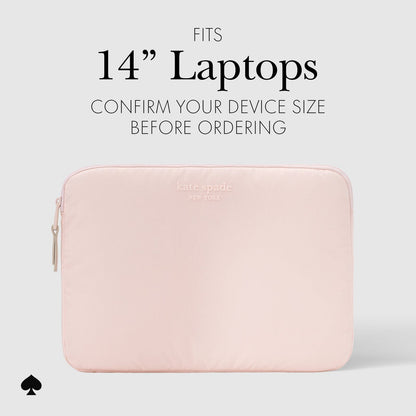 kate spade new york Chalk Pink Puffer Sleeve - Laptop Sleeve 14"