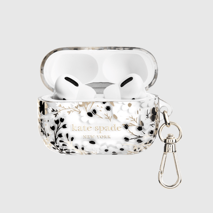 kate spade new york Multi Floral Black and White - AirPods Pro 1 & 2