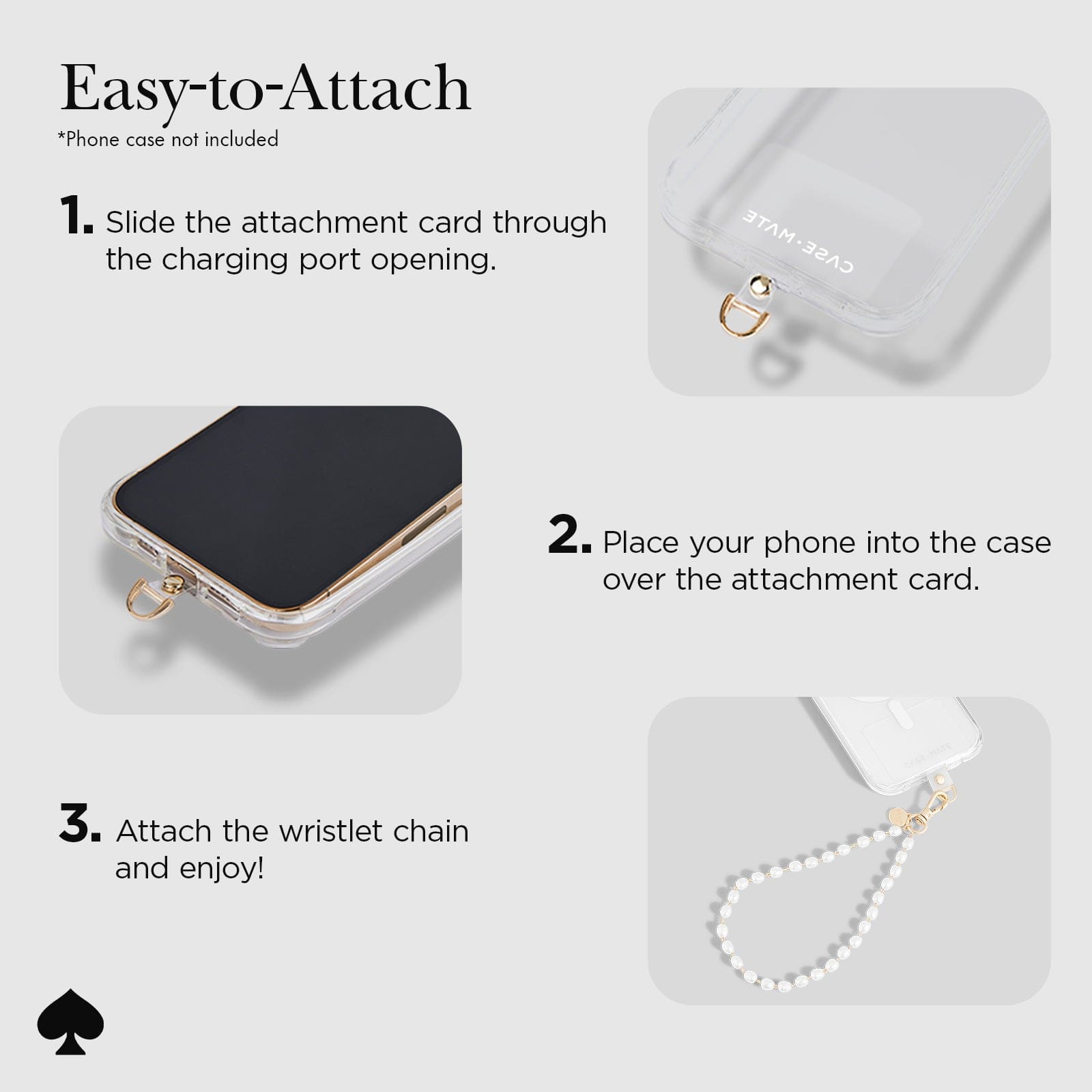 kate spade new york Sea Pearl Phone Charm