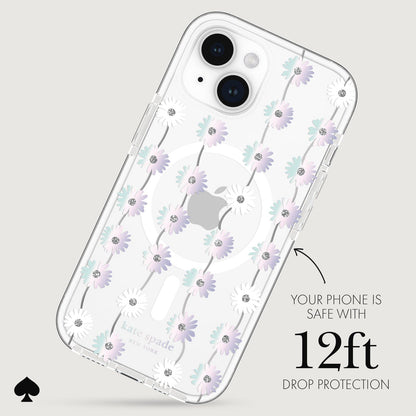 kate spade new york Tough Daisy Chain Iridescent MagSafe - iPhone 15 Plus