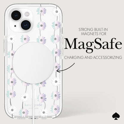 kate spade new york Tough Daisy Chain Iridescent MagSafe - iPhone 15 Plus