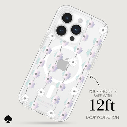 kate spade new york Tough Daisy Chain Iridescent MagSafe - iPhone 15 Pro