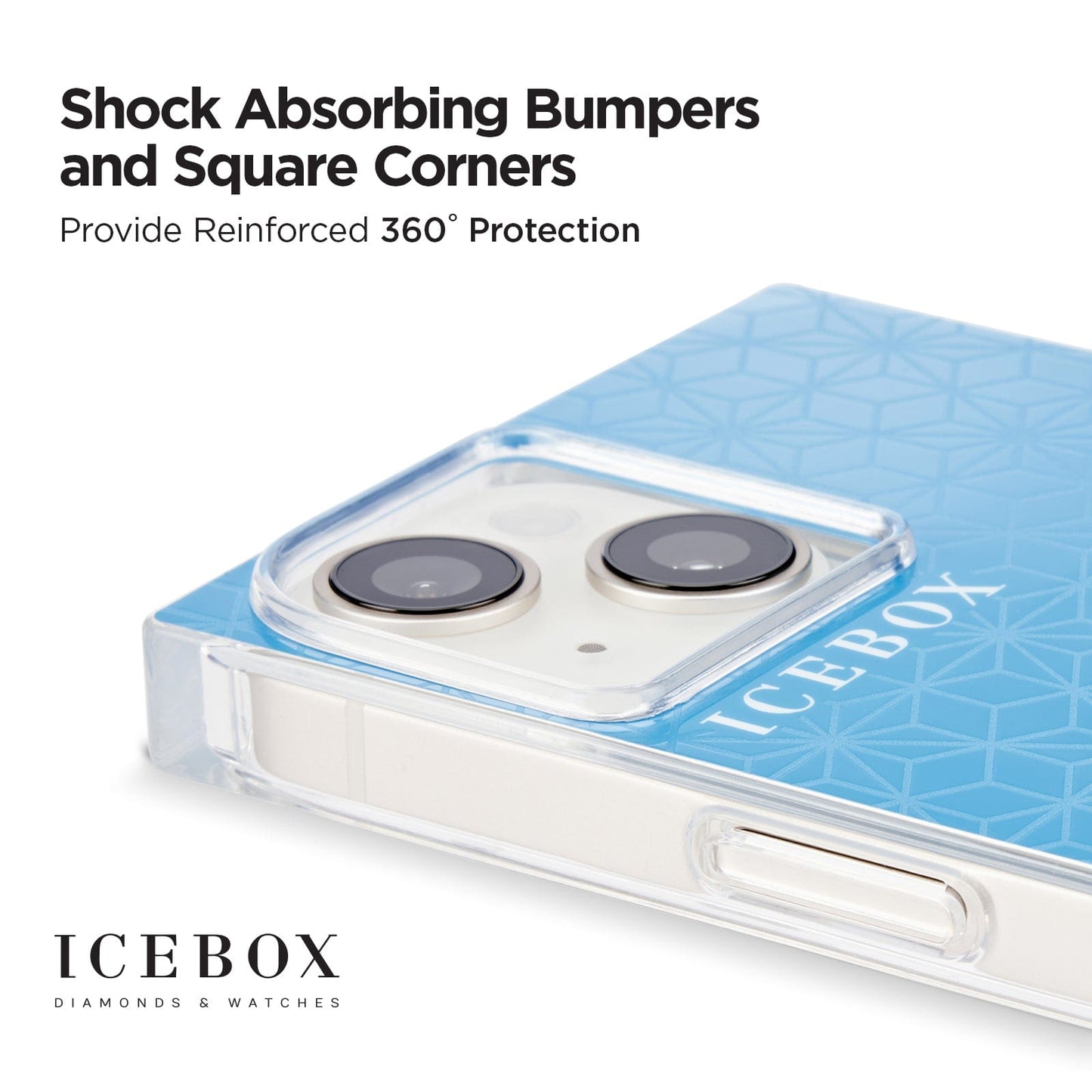 Icebox Facet Blue Gold (MagSafe) - iPhone 14