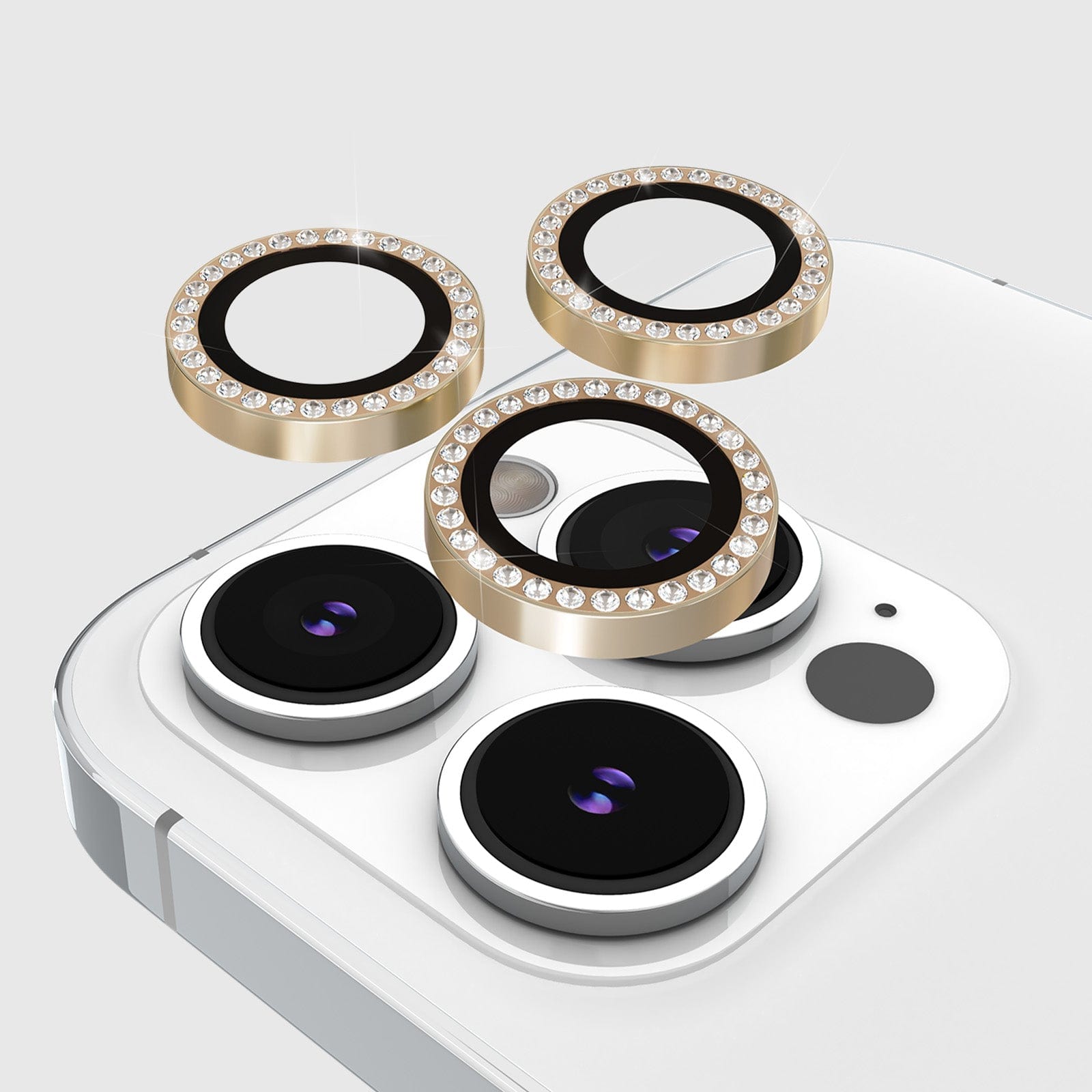 kate spade new york Camera Lens Protector Set in Stone Gold - iPhone 15 Pro / Pro Max