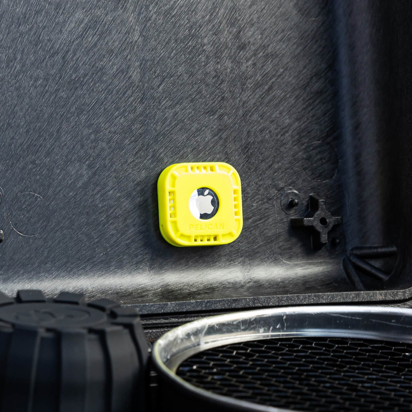 Pelican Protector AirTag Sticker Mount 4 Pack (Hi Vis Yellow) - AirTag Case