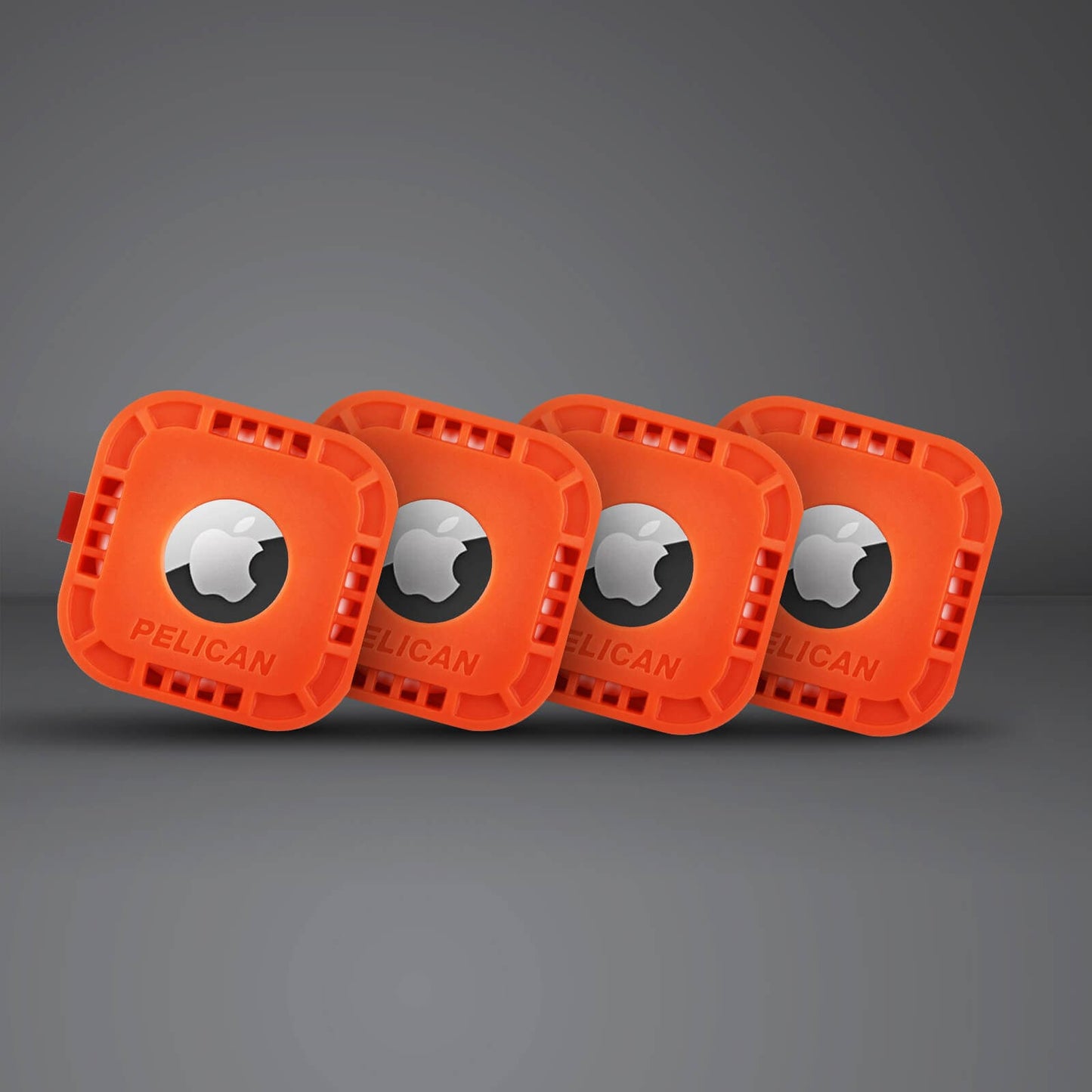 Pelican Protector AirTag Sticker Mount 4 Pack (Orange) - AirTag Case