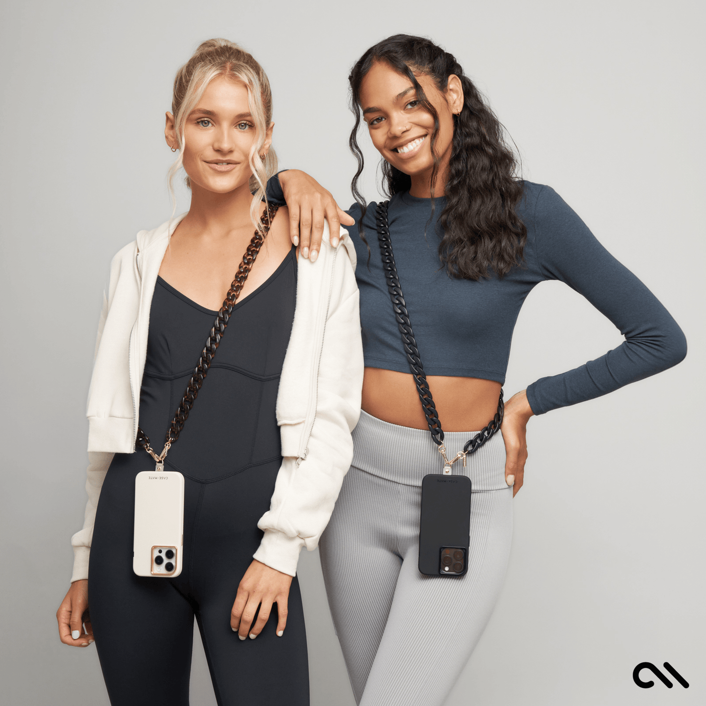 Black Chain Phone Crossbody