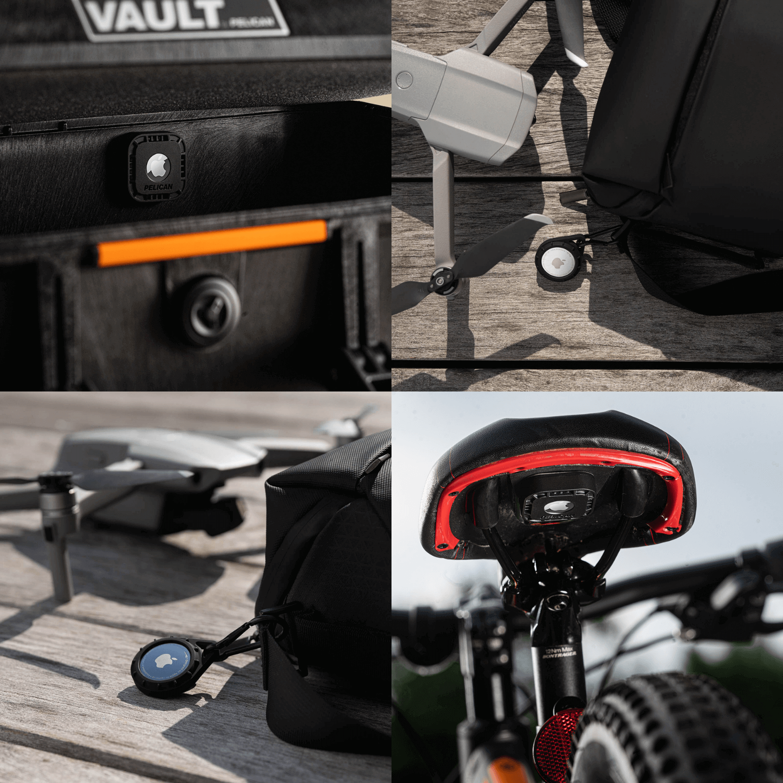 Pelican Protector AirTag Case Variety Pack (Black) - AirTag Case