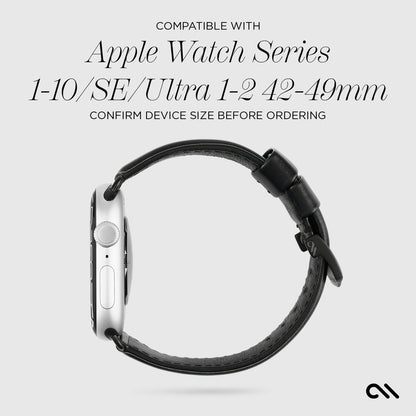 Signature Leather Band (Black) - Apple Watch 42-49mm