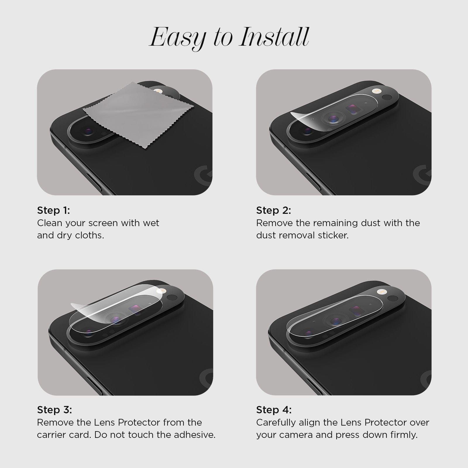 Glass Camera Lens Protector - Pixel 9 Pro XL
