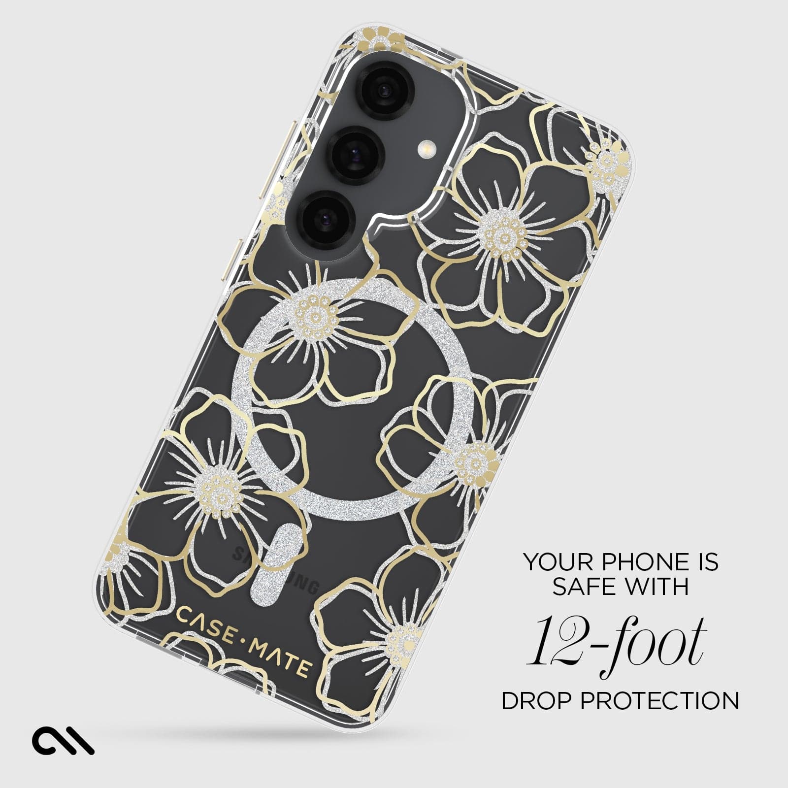 Floral Gems with Magnet- Galaxy S25