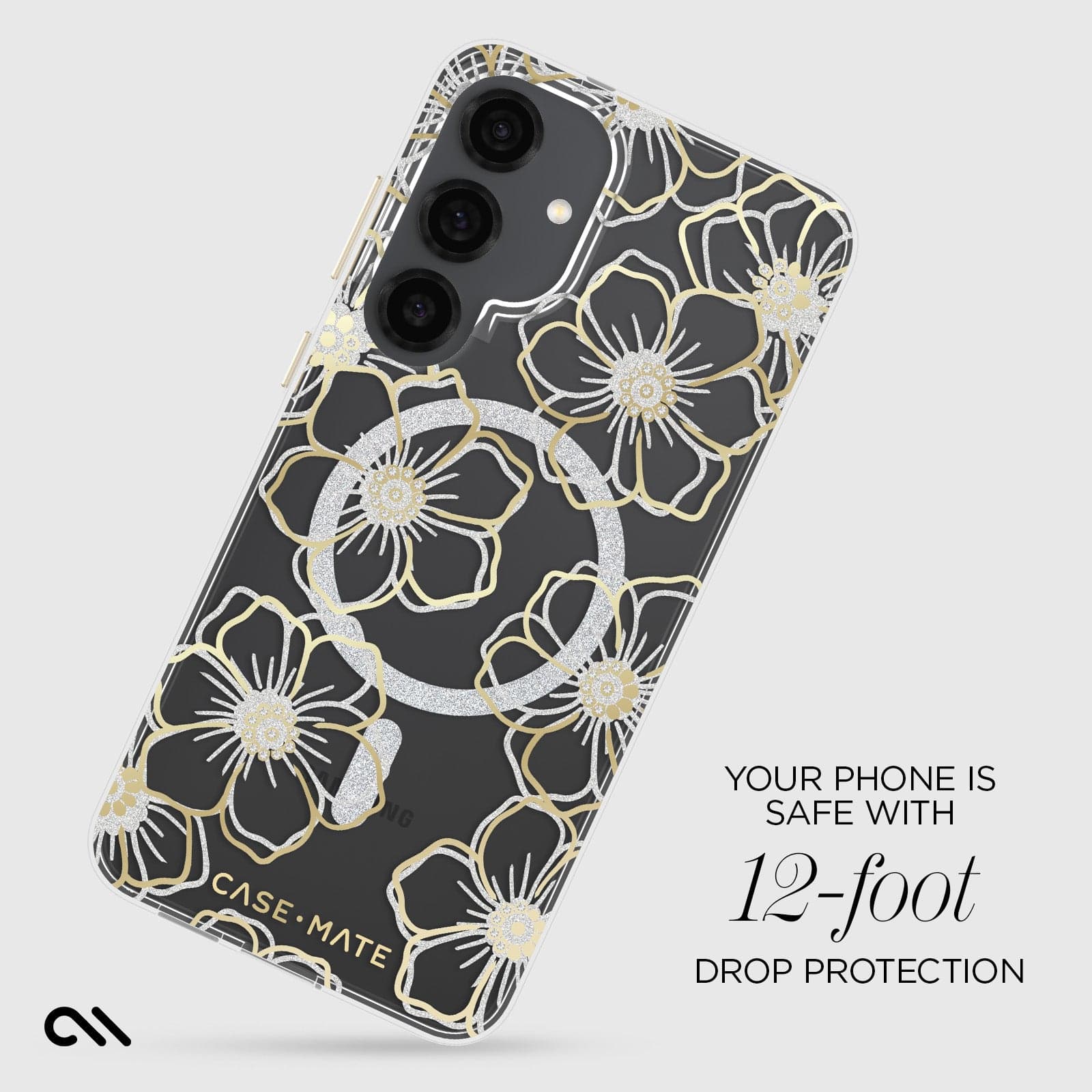 Floral Gems with Magnet- Galaxy S25+