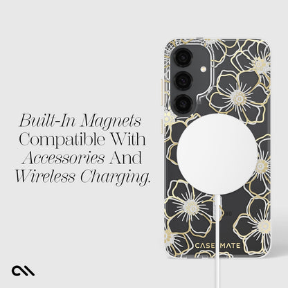 Floral Gems with Magnet- Galaxy S25+