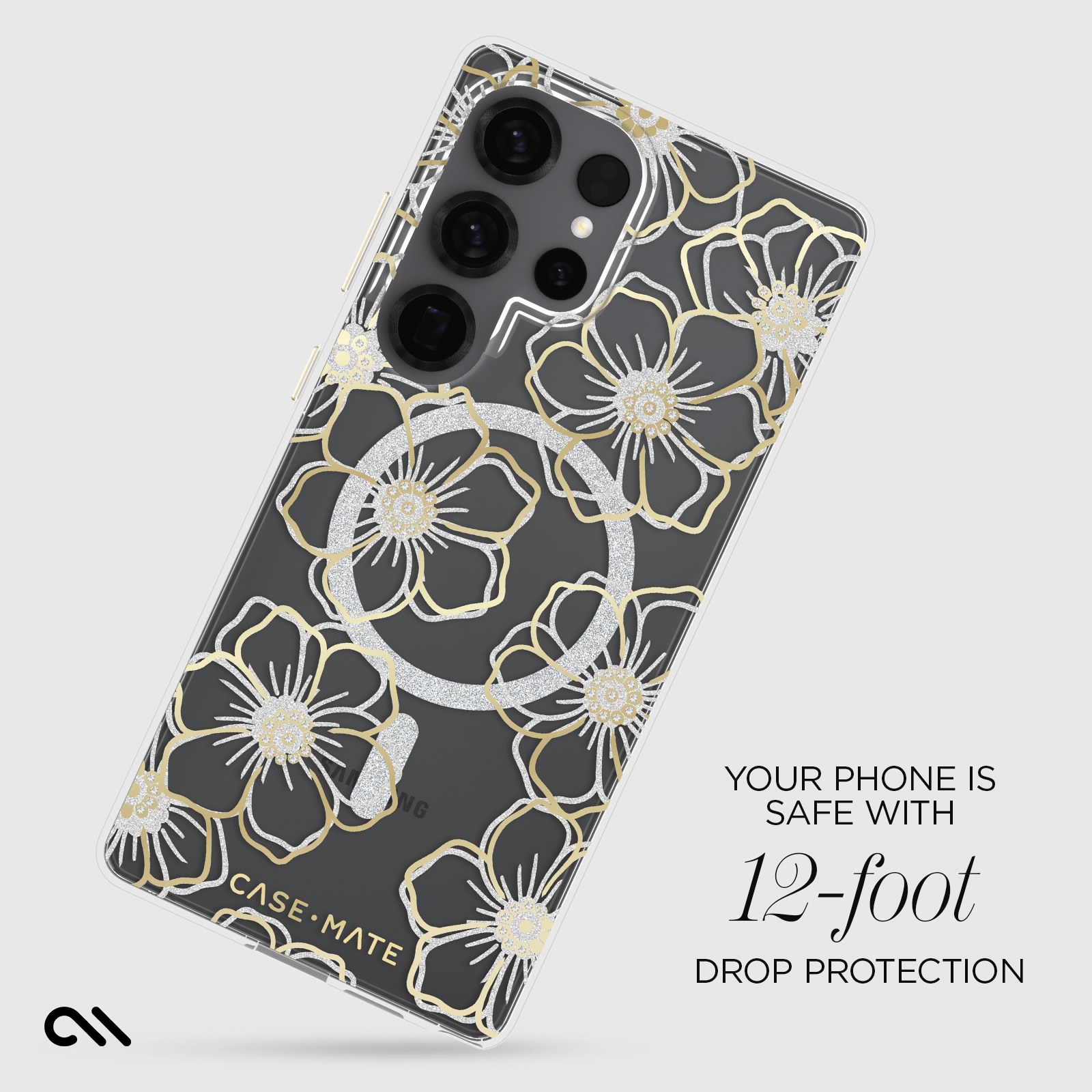 Floral Gems with Magnet- Galaxy S25 Ultra