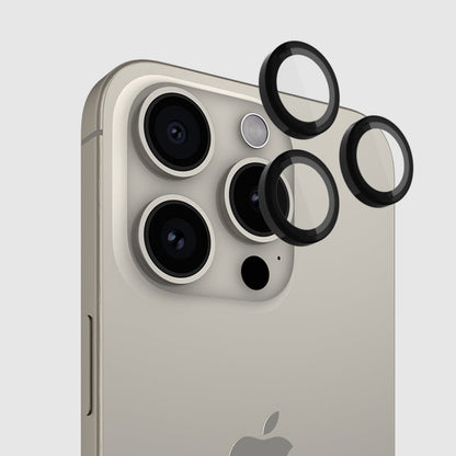 Camera Lens Protector Black - iPhone 15 Pro / 15 Pro Max