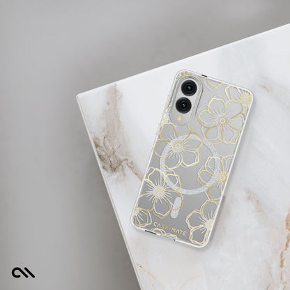Floral Gems with Magnet - Galaxy S25 Edge