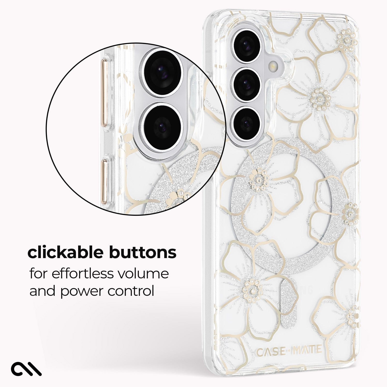 Floral Gems with Magnet - Galaxy S26
