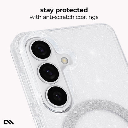 Sheer Twinkle Silver with Magnet - Galaxy S26