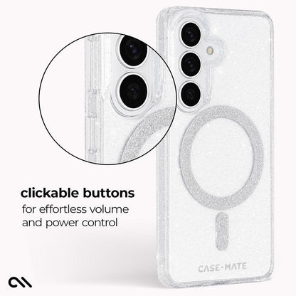 Sheer Twinkle Silver with Magnet - Galaxy S26