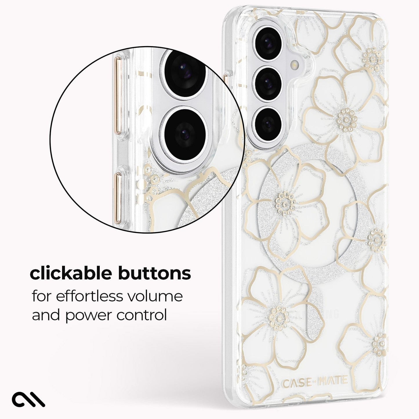 Floral Gems with Magnet - Galaxy S26+