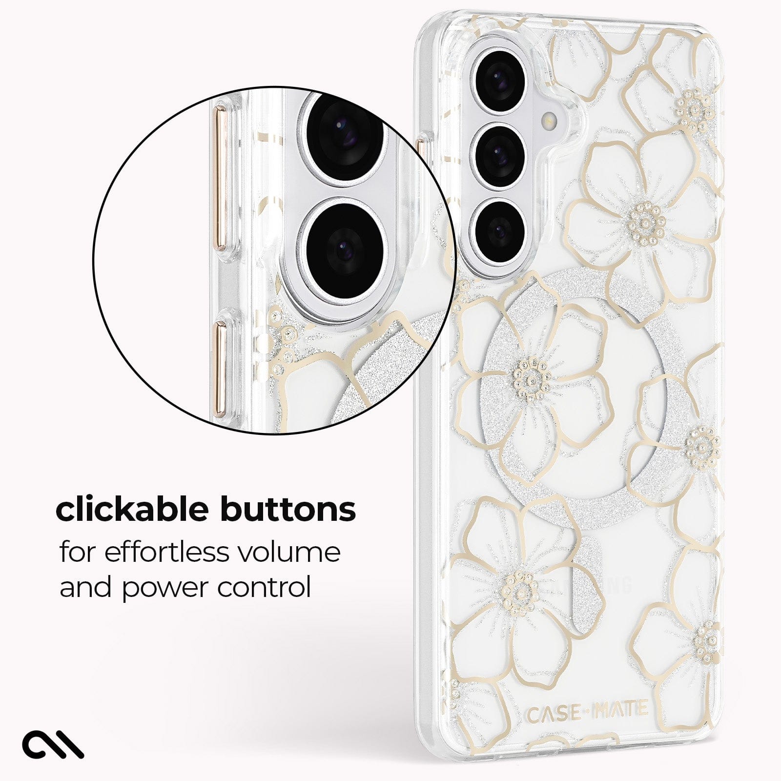 Floral Gems with Magnet - Galaxy S26+