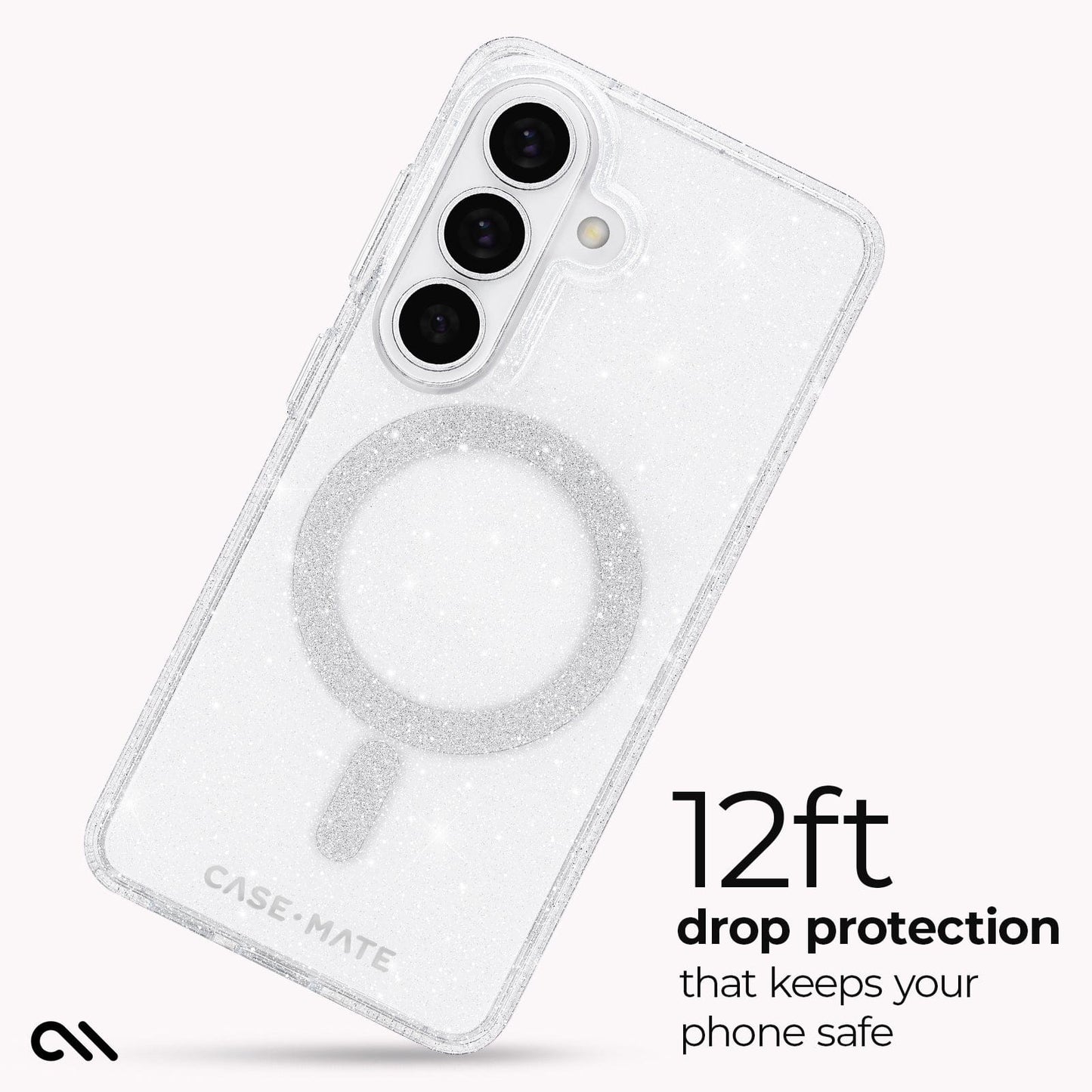 Sheer Twinkle Silver with Magnet - Galaxy S26+