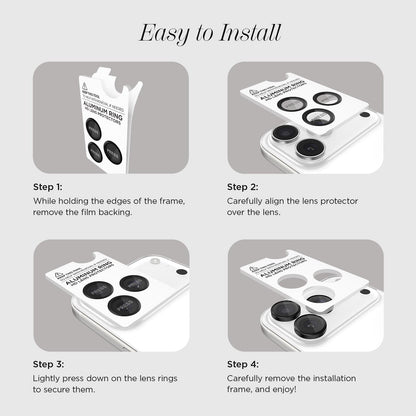 Camera Lens Protector Black - iPhone 17 Pro / 17 Pro Max
