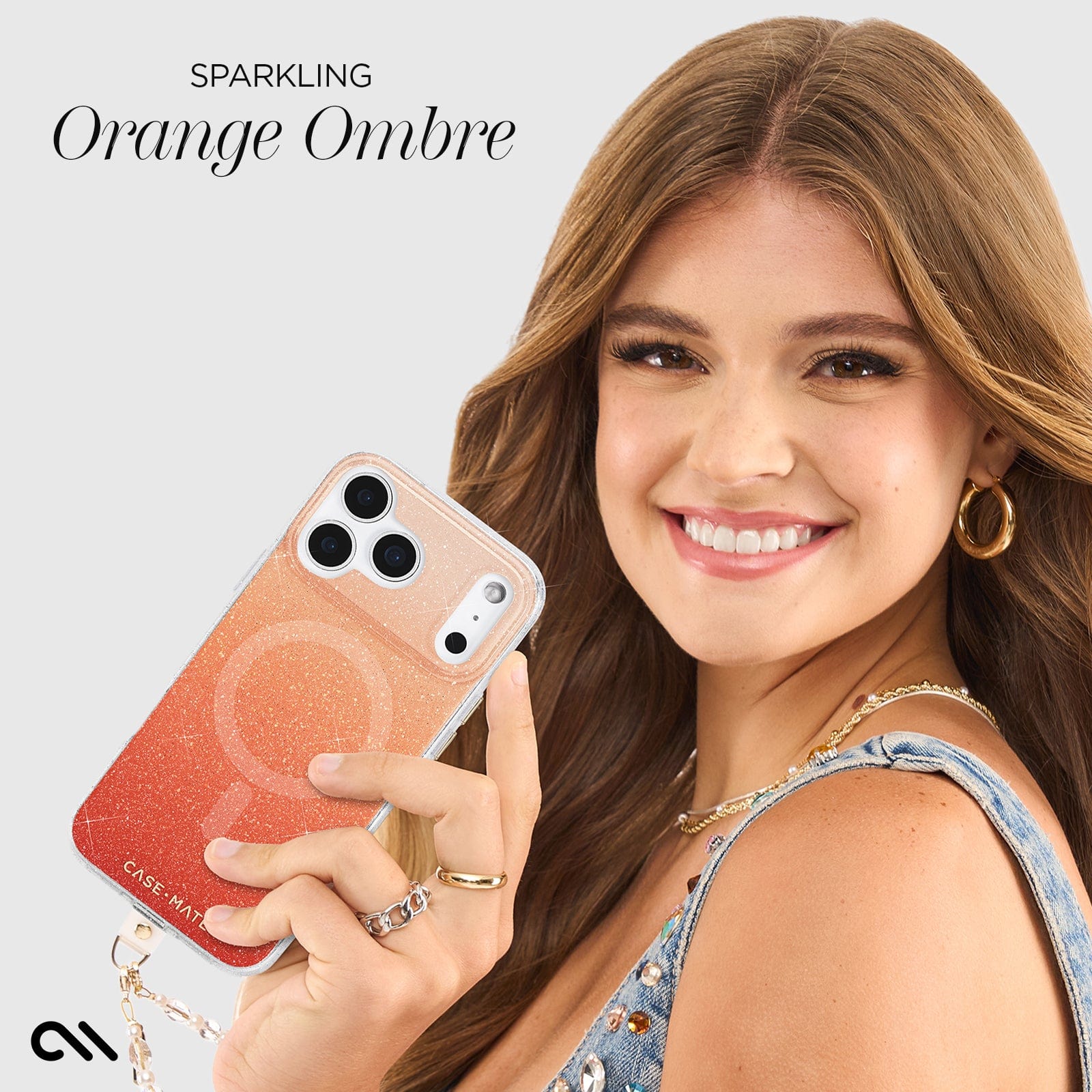 Sheer Twinkle Orange Ombré MagSafe - iPhone 17 Pro