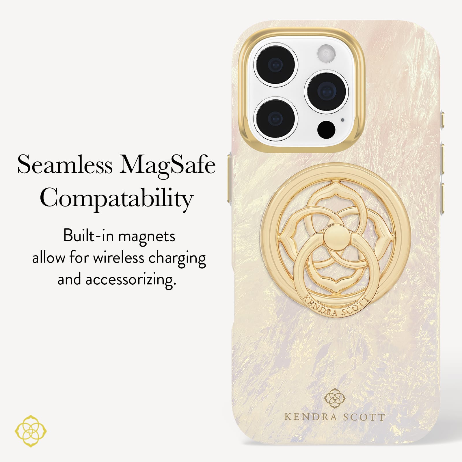 Kendra Scott Ivory Pearl MagSafe - iPhone 16 Pro