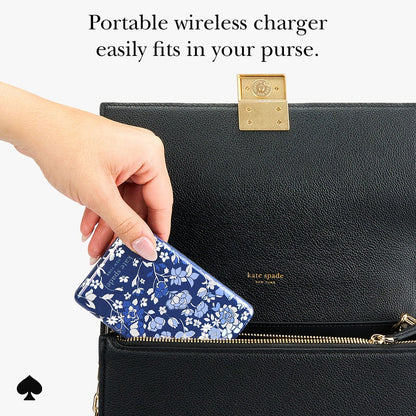 kate spade new york Flowerbed Blue MagSafe Portable Charger