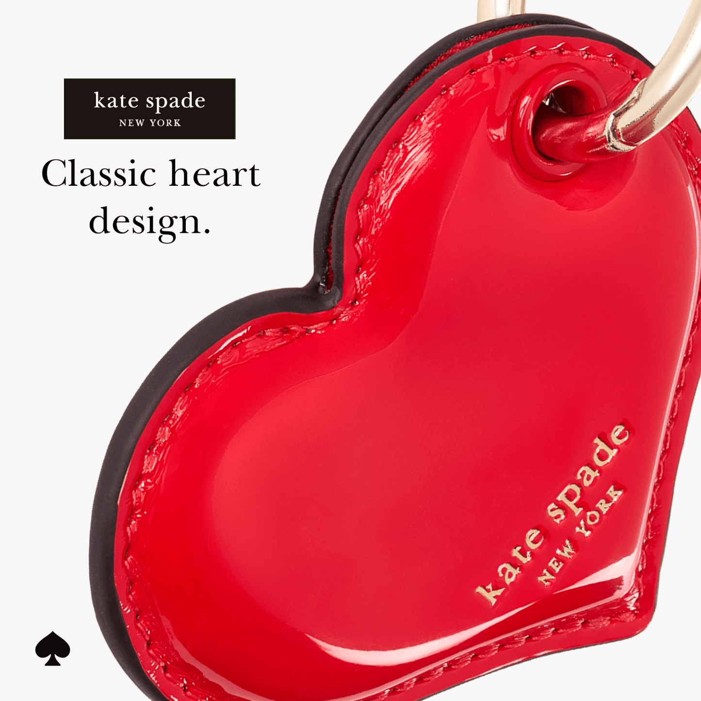 kate spade new york Heart Charm AirTag Keychain