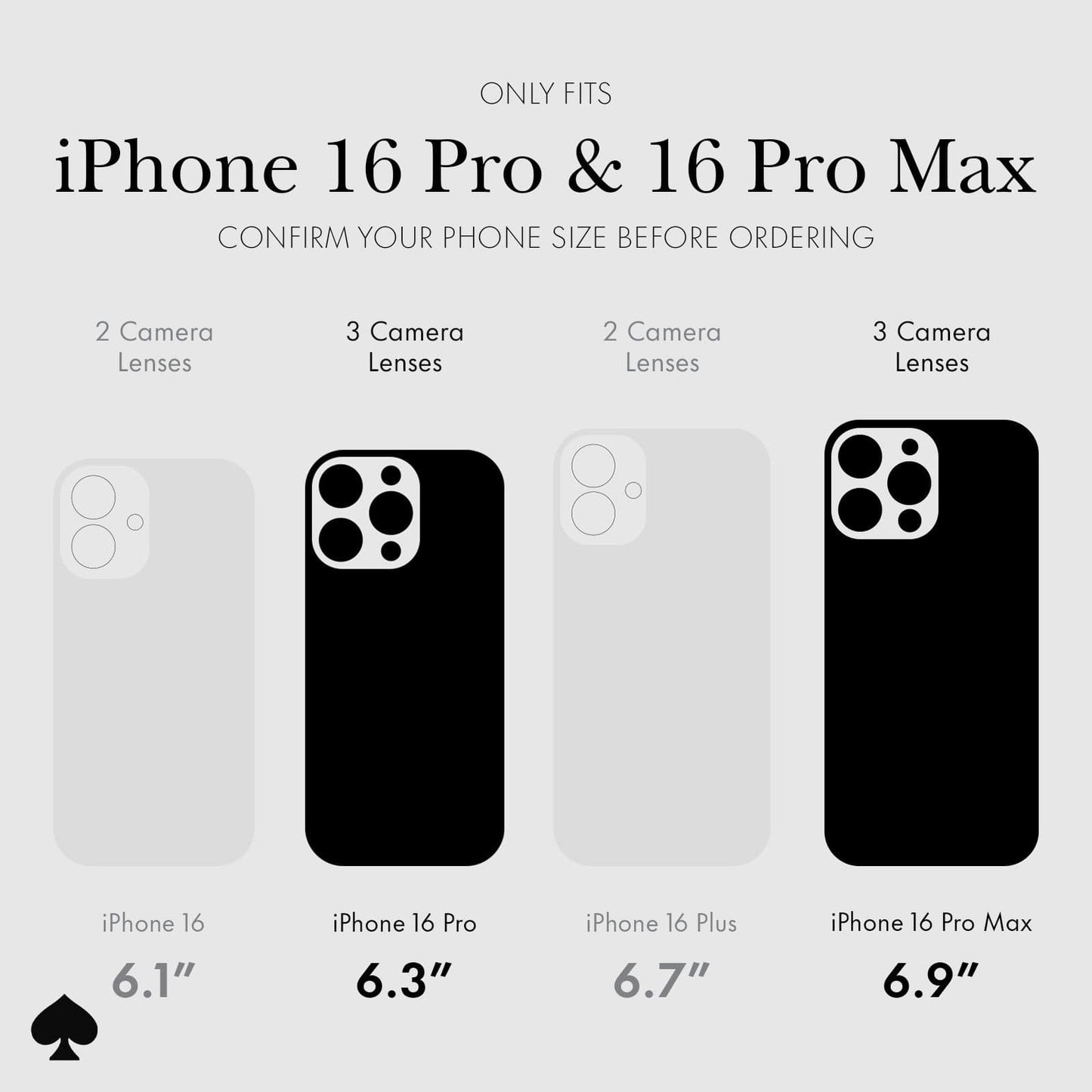 kate spade new york Camera Lens Protector Set in Stone - iPhone 16 Pro / 16 Pro Max