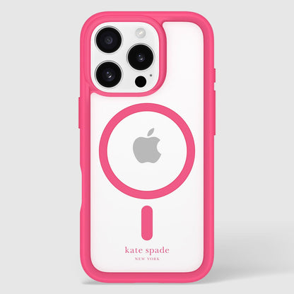 kate spade new york Ultra Protective Pom Pom Pink MagSafe - iPhone 16 Pro