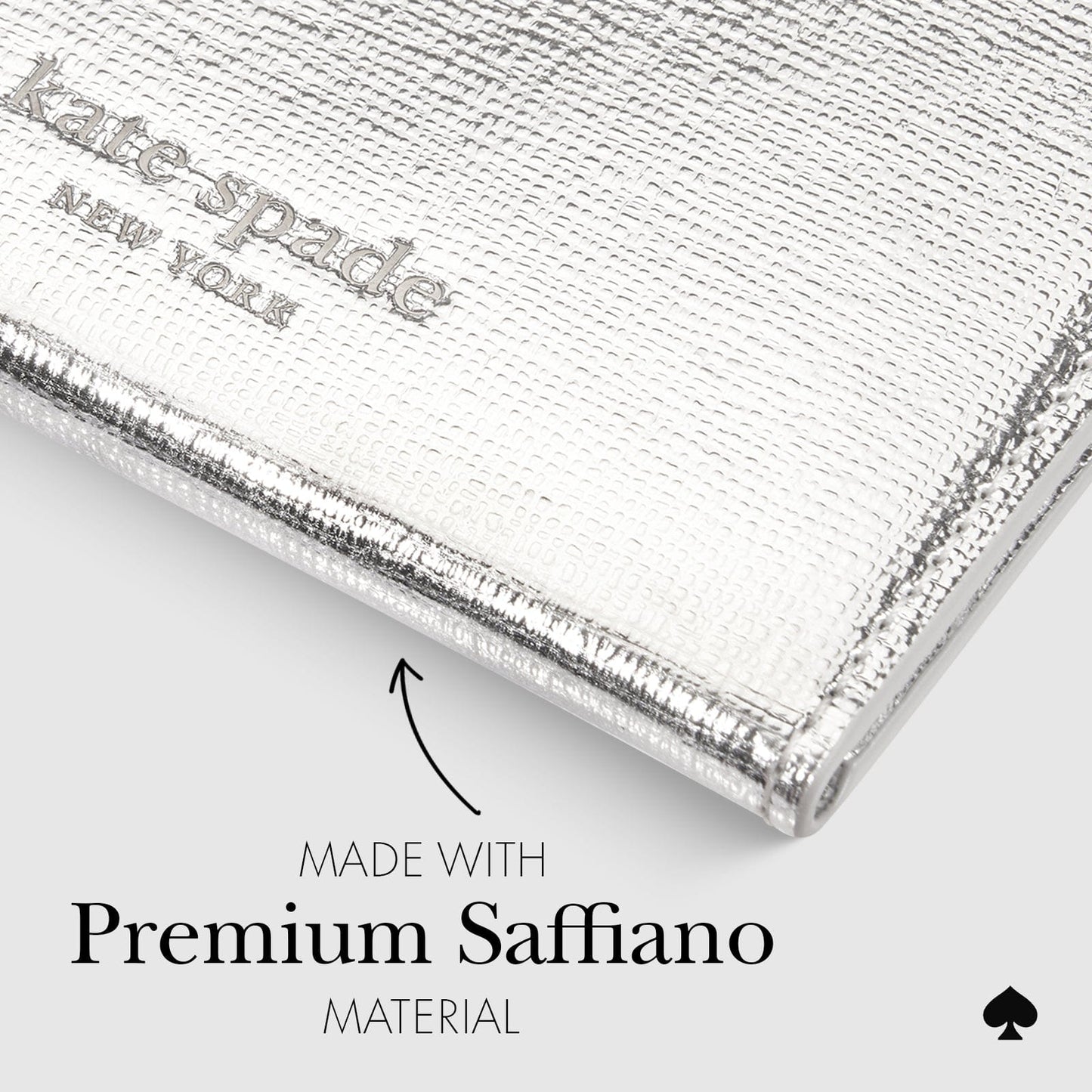 kate spade new york Metallic Silver Morgan MagSafe Wallet